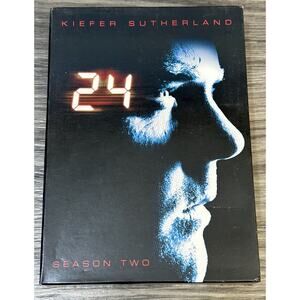 24: Season Two (DVD, 2002) Drama, Kiefer Sutherland, Sarah Clarke, W/ Slipcover
